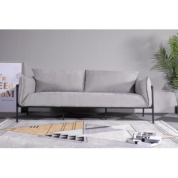 Upholstered Modern Office Reception Sofa Solid Wood Frame