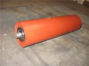 China Labyrinth Sealing Conveyor Carrier Roller C45 Printing Rubber Roller on sale