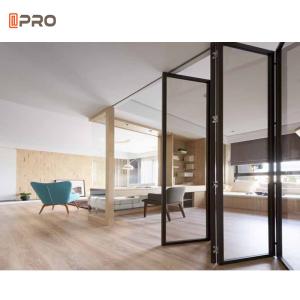 Aluminium Folding Patio Doors Tempered Glass Bi Fold Eu Certified