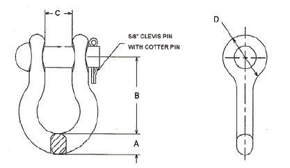 Anchor Shackle Drawing