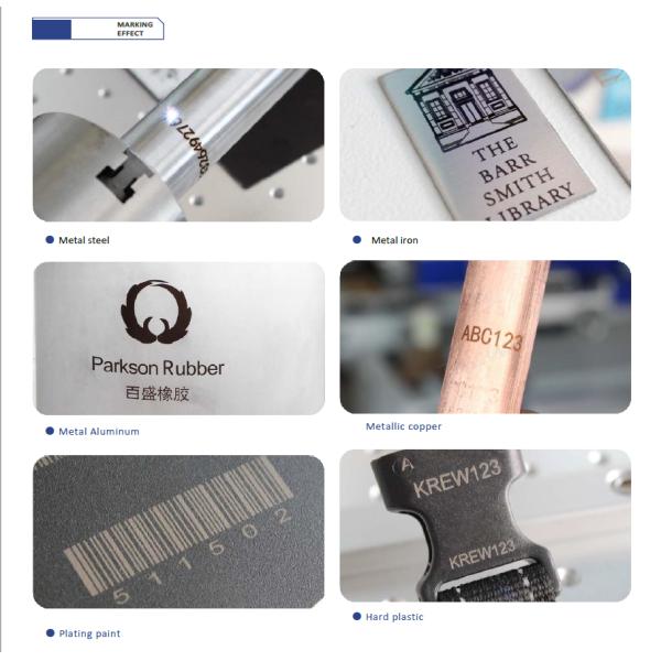 20 - 80kHz Portable Laser Marking Machine Laser Etching Machine 50Hz For Hard Plastic