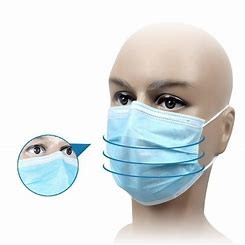 Dust proof, spittle splashing Disposable Protective Face Mask 175×95mm , 3 Layer Face Mask Earloop Type