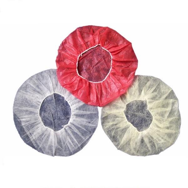 Quality Round Elastic Disposable Head Cap , Breathable Latex Free Hair Protector Cap for sale