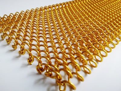 Corrosion Resistant Stylish Metal Coil Drapery With Rails / Other Fittings