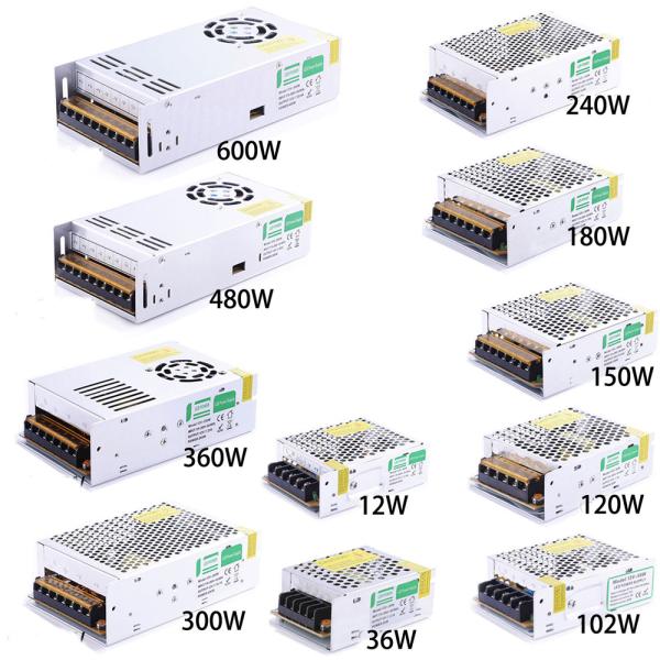 Switching AC DC Adapter For Led Lights , LED Tape Power Supply 15W Overload Protection