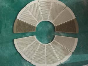 China Customized Ceramic Heater Plate For Gas Stove Fan Shape Eco - Friendly wholesale
