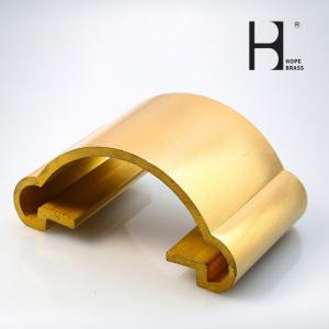Chinese brass stairs handrail brass extrusion profiles supplier Brass Copper