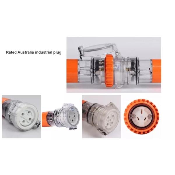 IP66 Australia Electrical Connector 20A 32A 40A 50A Three Phase Waterproof Round Pin 3p 4p 5p Industrial Extension Socket
