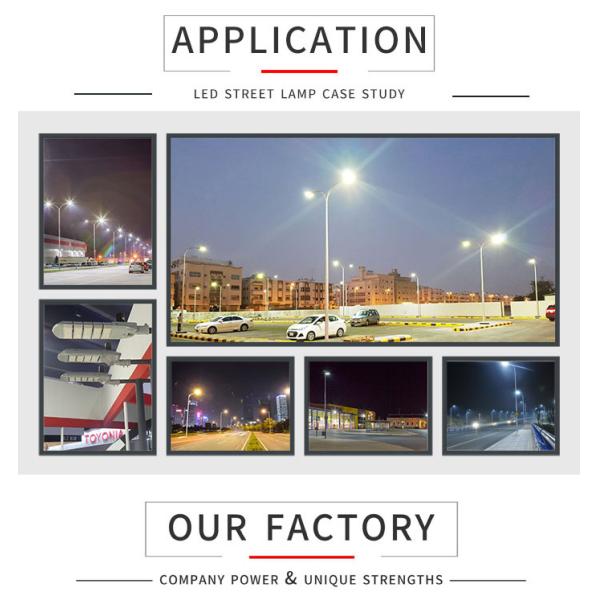 High Lumen Led Intelligent Street Light Residential Lamp 155LM/W 150W 135W IP66 IK10