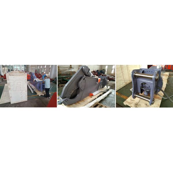 Excavator Scrap Shear On Hitachi Excavator For Break Asphalt And Concrete