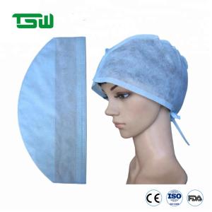 China Hospital Use Disposable Non Woven Surgical Cap / Doctor Cap wholesale