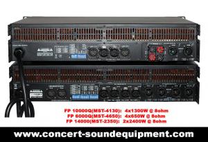 China Line Array Sound System , FP 10000Q 4 Channel Switch Mode Amplifier 4x1300W wholesale