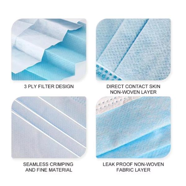 Non Woven Mask 3Ply Face Mask Medical Surgical Disposable Medical Disposable Face Mask