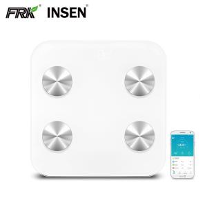 China 6MM Glass Platform USB Rechargeable Smart Bluetooth BMI Scale wholesale