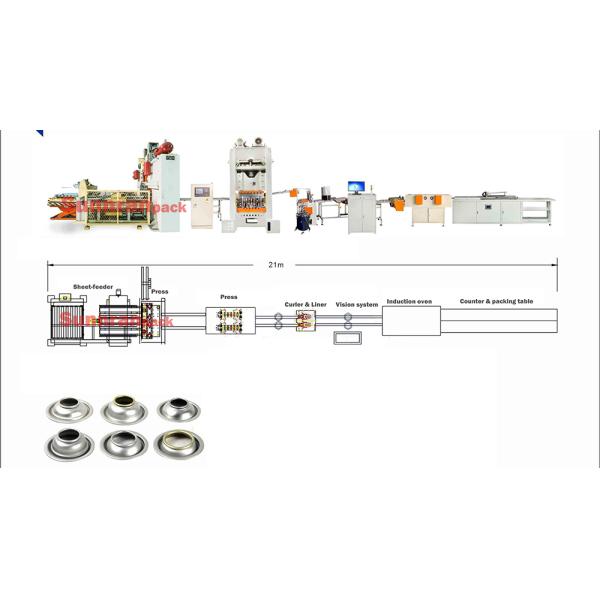 Automatic Electric Aerosol Can Production Line For Chemical 300 pcs / Min