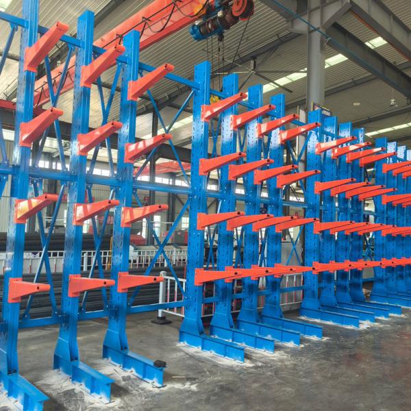 Single Arm 100kg-1000kg Heavy Duty Warehouse Cantilever Racks Industrial Adjustable Cantilever Racking