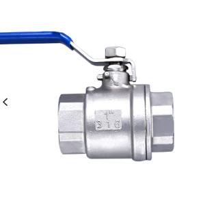 China 2 Pc Clamp Ball Valve Ss 316 Industrial Control Valves wholesale