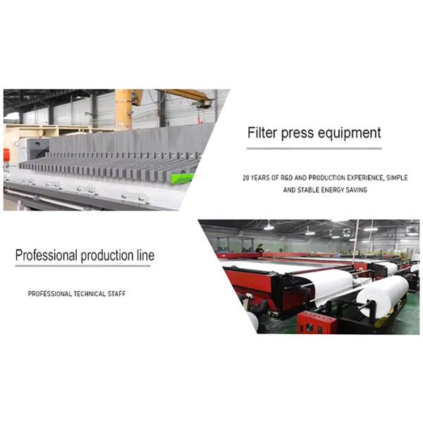 Dewatering Hydraulic Filter Press Machine Slurry Sewage Treatment Solid Liquid Separation