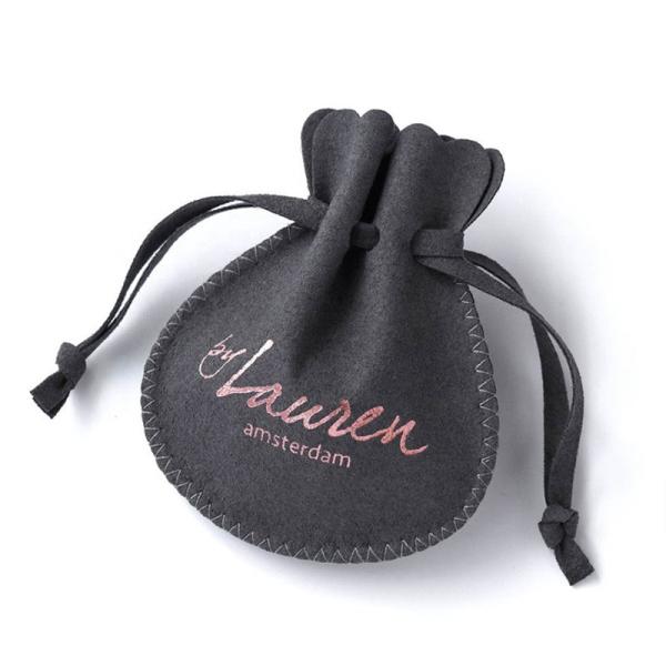 Quality Microfiber Drawstring Jewelry Pouch With Pockets Silk Screening Printing for sale
