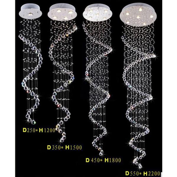 Modern LED K9 Crystal Chandelier villa luxury Crystal large pendant light(WH-NC-18)