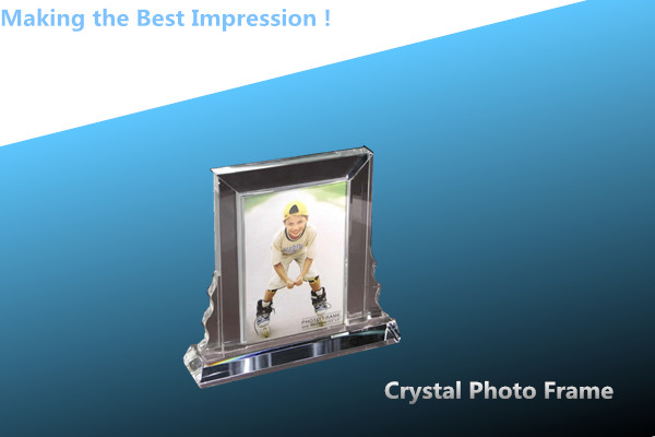 Quality crystal photo frame/acrylic photo frame/PHOTO FRAME/glass photo frame/3D LASER ENGRAVING for sale