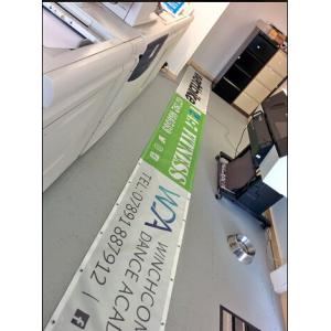 Waterproof Fence Mesh Banners , Construction Mesh Banners Eco Friendly UV