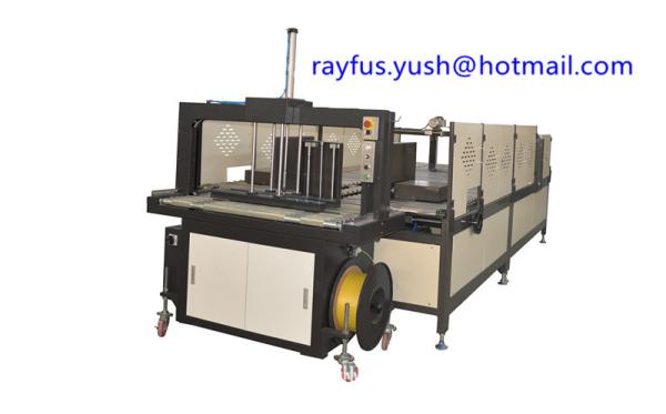 Quality Inline Carton Box Stitching Machine Pp Belt Heated Joint With Automatic Folder Gluer Stitcher for sale