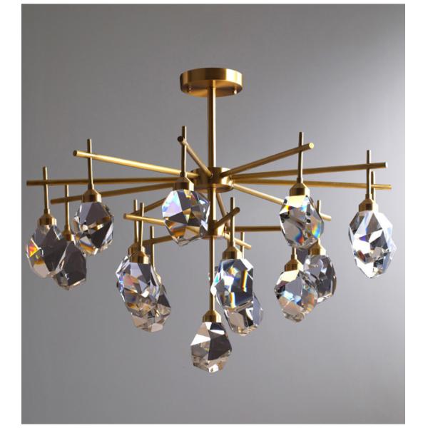Modern Diamond Crystal Chandelier In Living Room minimalist chandelier(WH-CY-193)