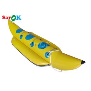 China 10 Persons Single Body Inflatable Banana Boat For Water Game wholesale
