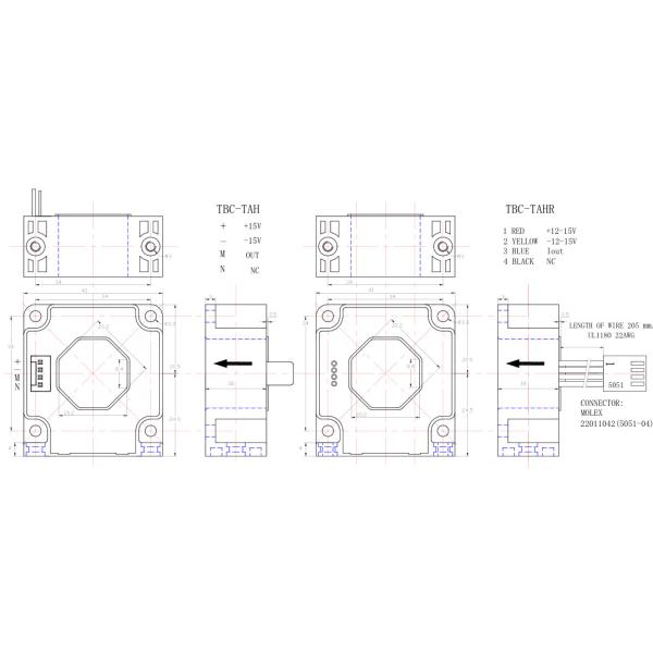 High Accuracy 0.2% Hall Effect Current Sensor 100a For Variable Speed Drives