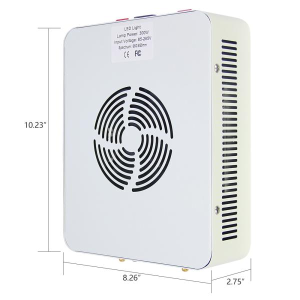 Wall Mounted 300W Diy Red Light Therapy Panel 850 nanometers