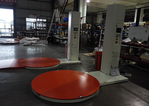 Film Load 2000kg 12r/Min Semi Automatic Pallet Wrapping Machine With Scale