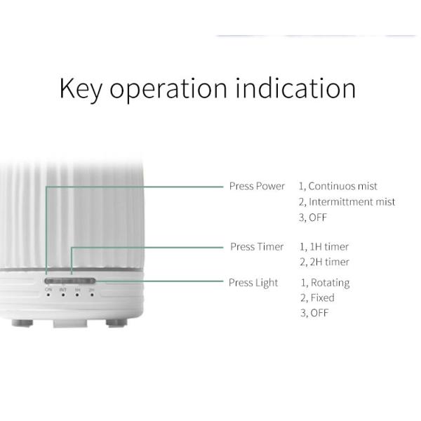 Hot Selling 120ml Elegant Home Quiet Oil Diffuser Ceramic Aroma Scented Fragrance Diffuser Ultrasonic Ceramic Aroma Diffuser