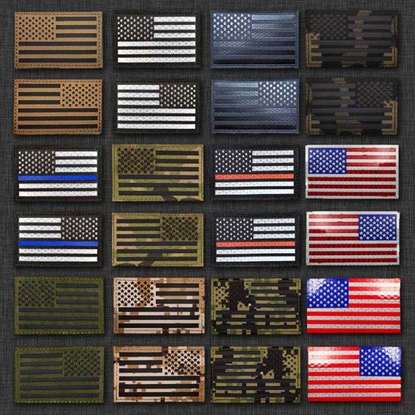 3M Ir Reflective Patches Sew On Morale Tactical Hooked Applique