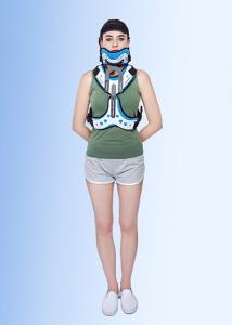 China Adult Head Neck Surgery Thoracic Spine Fracture Brace White Black Blue wholesale
