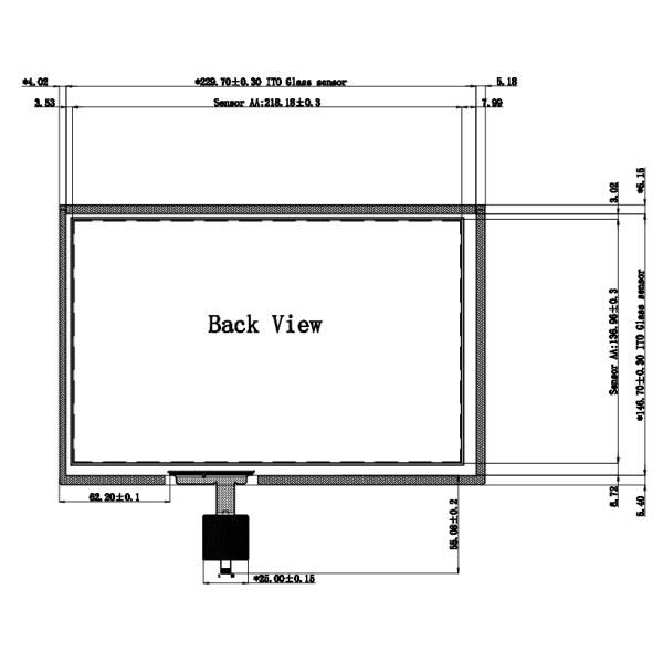 10 Point Touch Capacitive Touch Screen of COF Structure Used for Intelligent Home Device