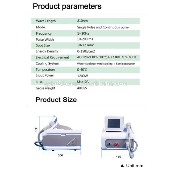 Portable CE approved 808nm laser medical machine diode hair removal laser machine price