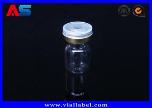 Grey Rubber 2ml Lab Vials Injection 2ml Glass Bottles With Corks For Peptide clear glass vials