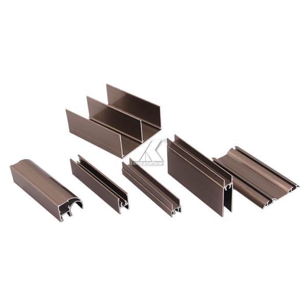 Sliding Door Wardrobe Aluminium Profile 6063 T5 Anodized Blown