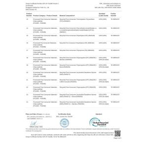 Dongguan Xinwei Clothing Accessories Co.,Ltd. Certifications