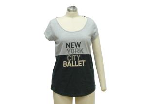 Lady  Casual Shirt , Round Neck T Shirt,Customized Logo Printing ,joint, Breathable, Eco-Friendly