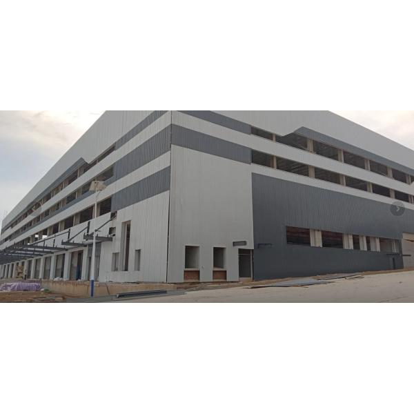 Large span steel structure industrial building factory workshop processed and manufactured in China