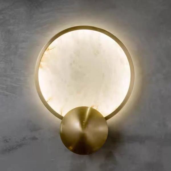 Northern Marble wall lamp corridor living room bedroom study background decorative wall lamp