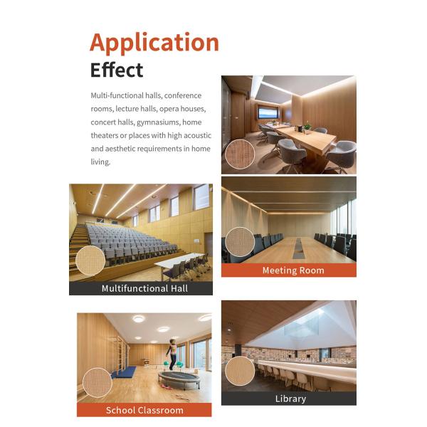 Sustainable MDF Perforated Acoustic Panel With High Sound Insulation Easy To Clean