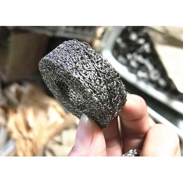 Circle Type knitted stainless steel mesh , metal mesh cloth Anti corrission