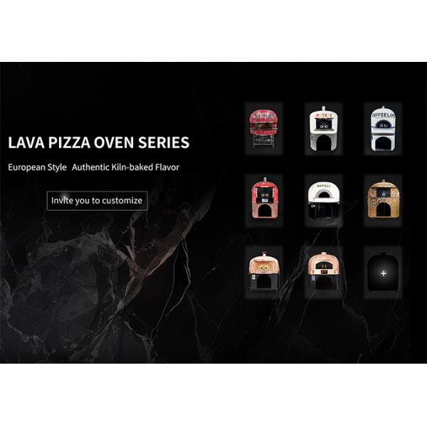 Custom Volcanic Stone Pizza Oven 500-600℃ with 15kw Power