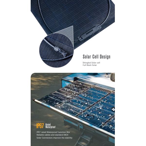 Bluesun High Powered 360W Flexible Solar Panel Mats 400 Watts Monocrystalline Modules