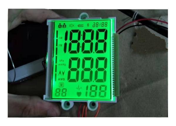 Quality Custom LCD Positive 4 Digit Segment TN Lcd Panel Display For Sphygmomanometer for sale