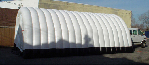 Commercial Blue Inflatable Tent Mobile Car Garage Blowup Tent