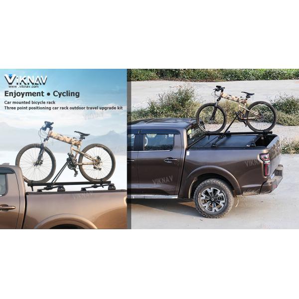 AluminumTruck Pickup Tonneau Cover Bike Bed Rack Mount Lockable Quick Release Universal